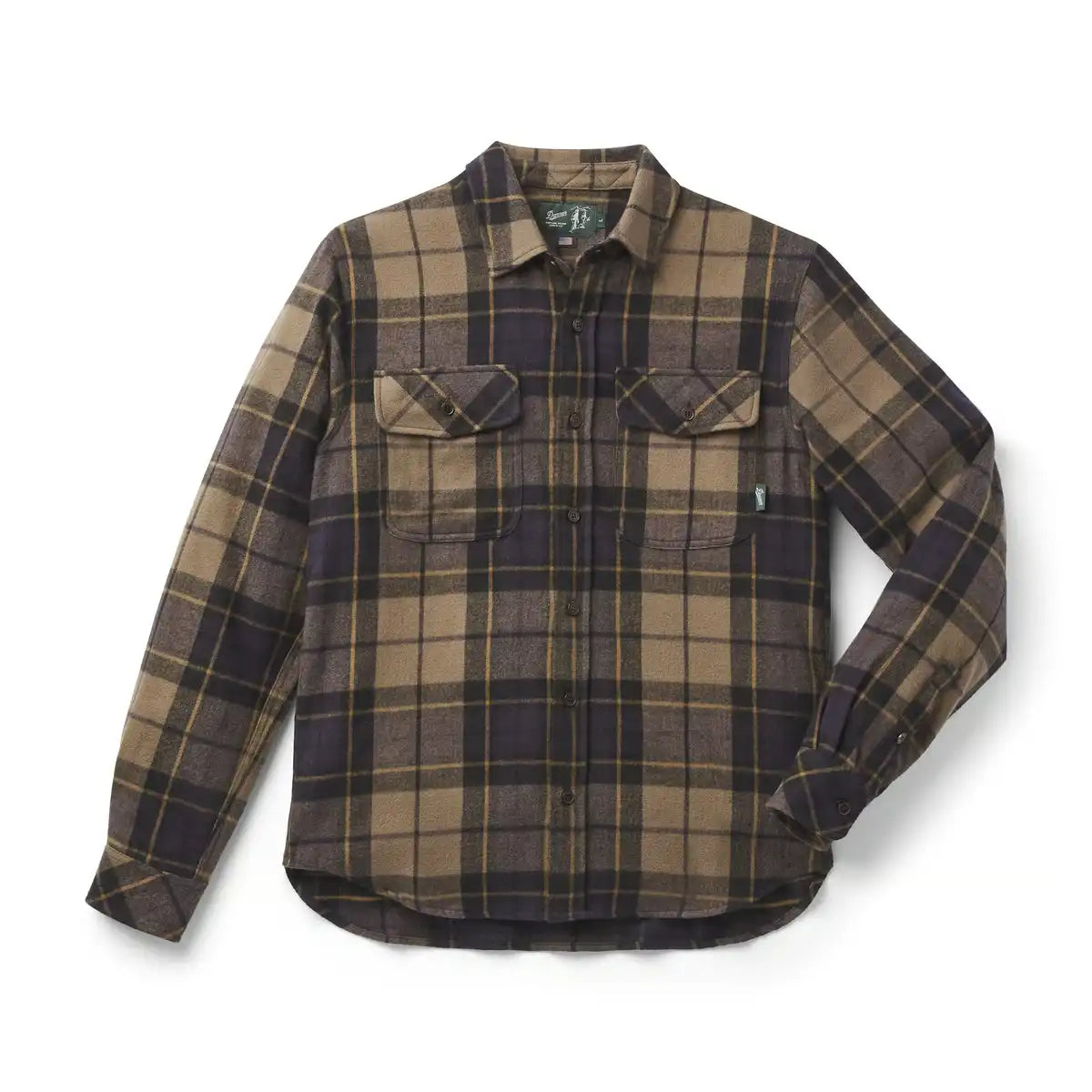 Men's Cedar Mill Cotton Flannel Navy/Olive Tartan Plaid