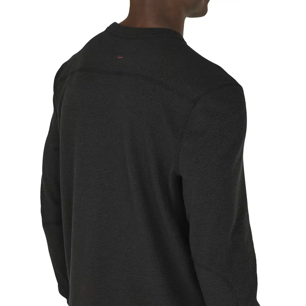 Santiam Waffle LS Tee Black - M - Image 3