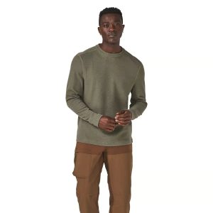 Santiam Waffle LS Tee Dusty Olive - M