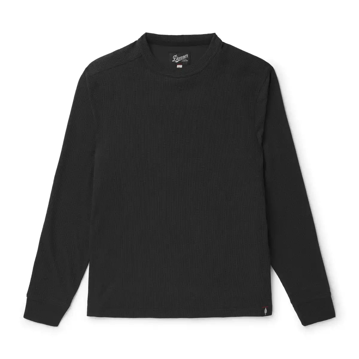 Santiam Waffle LS Tee Black - M - Image 4